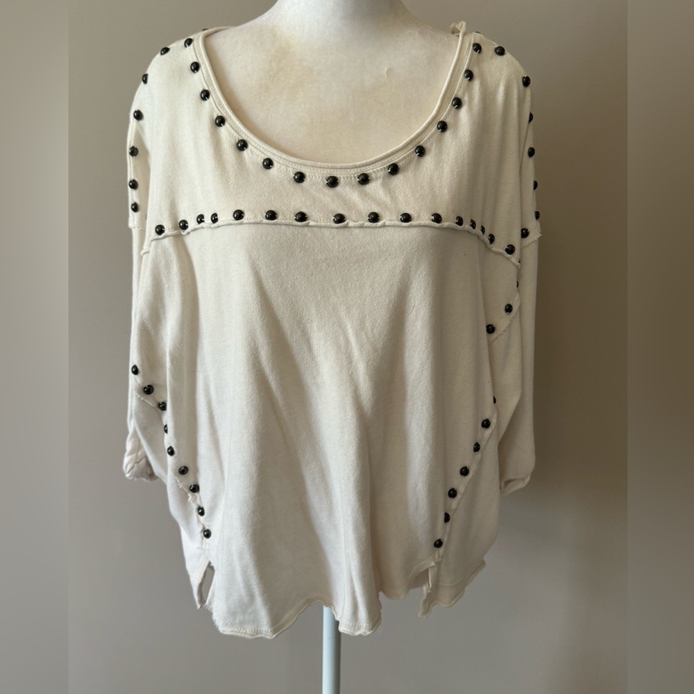 Free People Top With Stud Detail M